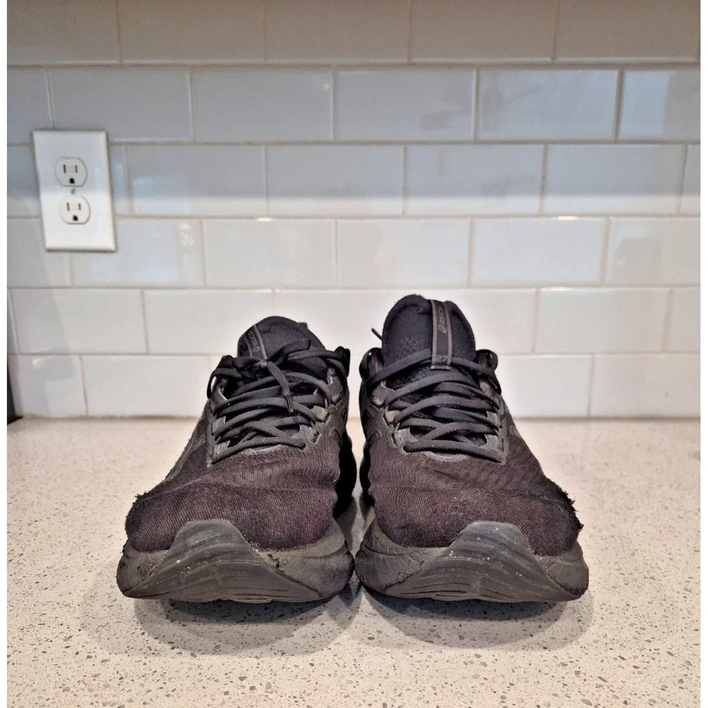 ASICS Running Shoes GEL-NIMBUS 27 1011B958.001 Black Graphite Grey Men's Sneaker